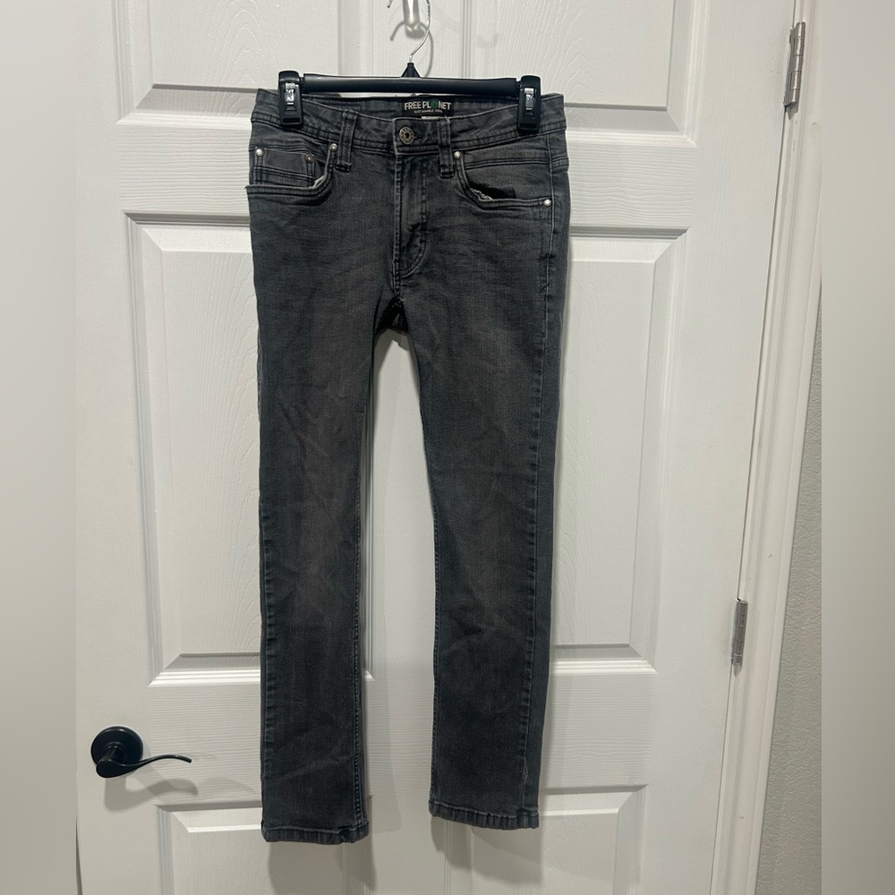 Free‎ Planet Jeans Women’s 28x30 Black Dark Wash Skinny Jeans